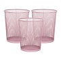 Staples Metal Mesh Trash Can, 4.4 Gallon, Dusty Pink, 3/Pack (ST63858)~#|#~3A65ACD9-BEB8-41CD-A43E624838EEBF8F_sc7