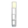 Simple Designs 62.50" Etagere Organizer Storage Shelf Floor Lamp with Linen Shade, Grey (LF1014-GRY)~#|#~3A66FE6B-9423-40F5-B09A5C3E5E04BDCA_sc7