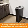 Coastwide Professional™ Slim Plastic Trash Can with no Lid, Black, 23 Gal. (CW50718)~#|#~3A67F647-7347-4323-A833851CD79B0500_sc7