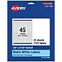 Avery Laser/Inkjet Decorative Edge Multipurpose Labels, 0.5" x 2.5", White, 1125 Labels/Pack (94749)~#|#~3A68FD2C-AF3C-40A5-8B84DBA058BA62AE_sc7