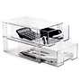 Isaac Jacobs Stackable Storage Drawer, Plastic, Clear, 2/Pack (PD02-M2)~#|#~3A6B7C62-5A2A-4C2D-A4A3777290CB45E7_sc7