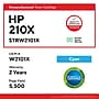 Staples STRW2101X Remanufactured Cyan High Yield Toner Cartridge Replacement for HP W2101X~#|#~3A7296AE-C696-483E-B030A4B9DA46E8CD_sc7