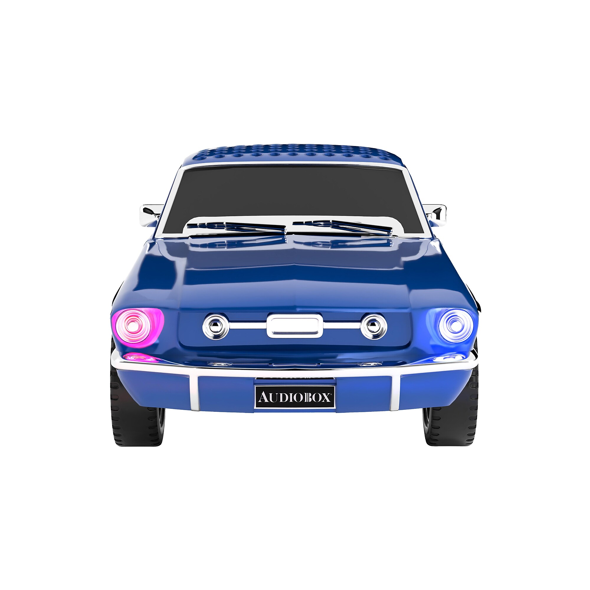 Audiobox Retro Ride Wireless Bluetooth Classic-Muscle-Car Speaker with WaveSync & Lights, Blue (TRK-6500BT) Sansujyuku sansujyuku.com
