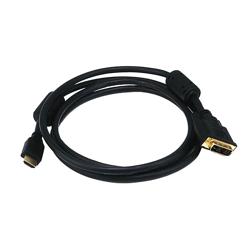 Monoprice 6' HDMI to DVI Audio/Video Cable, Male to Male, Black (102404) image 1