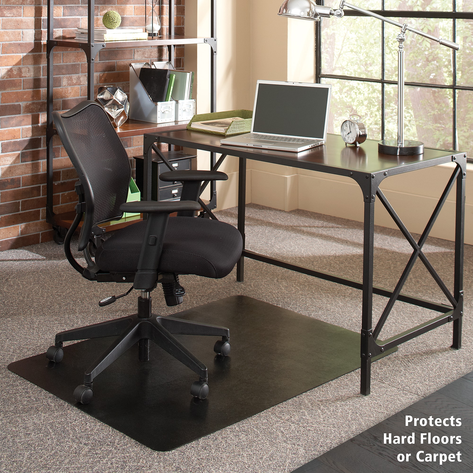 ES Robbins Floor+Mate Carpet & Hard Floor Chair Mat, 36″ x 48″, Black (ESR121541) Sansujyuku sansujyuku.com