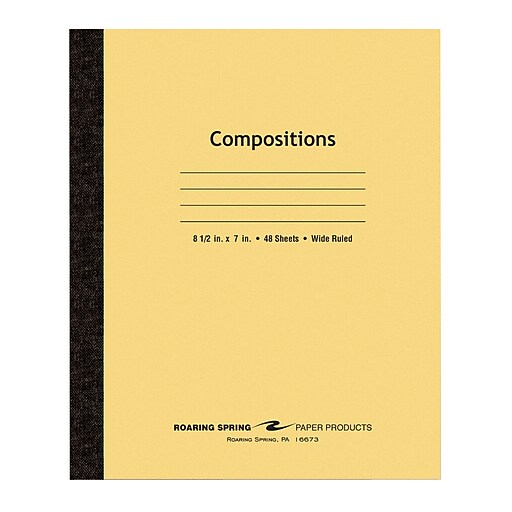 Roaring Spring Paper Products 1Subject Composition Notebooks, 7" x 8.5
