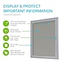 Ghent 24" H x 18" W Enclosed Vinyl Bulletin Board with Satin Frame, 1 Door (PA12418VX-193)~#|#~3A7DEA06-DF50-438C-960AB27ABD3CA040_sc7