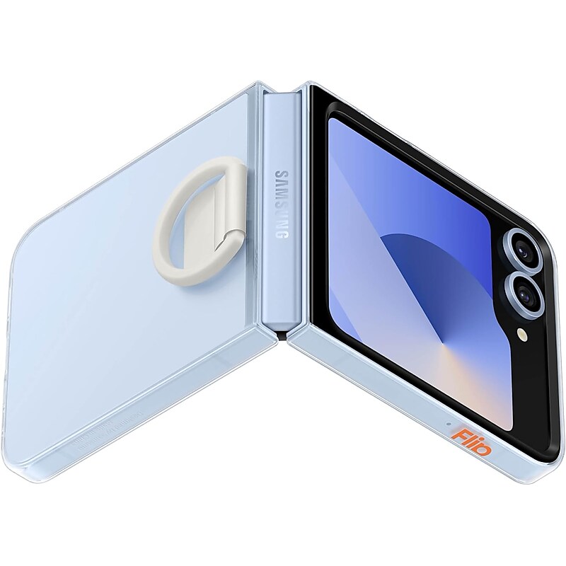 Samsung Clear Flip Case for Galaxy Z Flip4, Transparent (EF-QF741CTEGUS) image 1