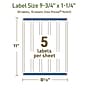 Avery Dissolvable Rectangle Multipurpose Labels, 9.75" x 1.25", Off-white, 50/Pack (94262)~#|#~3A857086-9F40-42F8-98D86043321B188C_sc7