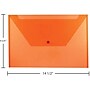 JAM Paper Premium Plastic Document File, 1 Pocket, Legal, Orange, 3/Pack (219S0orx3)~#|#~3A87D946-0311-4085-A6E12FE84F926CB6_sc7