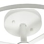 Lalia Home 3-Light 13" Farmhouse Glass and Metallic Accented LED Semi-flushmount, Matte White (LHM-1000-WH)~#|#~3A89A69C-D734-40B4-B59364B6A6AE75D6_sc7