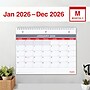 2026 Staples 11" x 8" Monthly Wall Calendar, White/Red/Gray (ST53915-26)~#|#~3A8CA79F-C8A3-4B06-8AF7C5AF918BF165_sc7