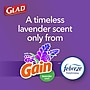 Glad ForceFlex Tall Kitchen Drawstring Trash Bags, 13 Gallon, Gain Lavender with Febreze Freshness, 110 Count (79157)~#|#~3A8CC235-9AD0-4C81-A7B8B50DE39EA20A_sc7