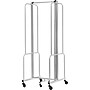 National Public Seating Robo Series 3-Panel Folding Mobile Room Divider, 72"H x 72"W, Clear Acrylic (RDG6-3CA)~#|#~3A8F5530-0AE7-4BF1-BC398F7EB0D11C80_sc7