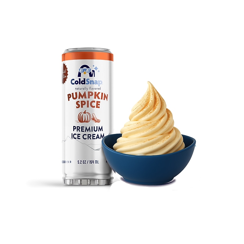 ColdSnap Pumpkin Spice Ice Cream Mix, Single Serve Pods, 12 Pods/Pack, COLDSNAP MACHINE REQUIRED (102129) image 1