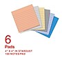 Staples Ultra Sticky Notes, 4" x 4", Stardust Collection, Lined, 100 Sheets/Pad, 6 Pads/Pack (ST62891)~#|#~3A950E31-28AC-4F9A-B34F7636CA1FD122_sc7