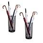 Mind Reader Umbrella Stand Entryway, Black, Metal Mesh, 2/Pack (2UMBHBASK-BLK)~#|#~3A99B048-2B23-4FDE-B86E73F9ACC56D6A_sc7