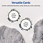 Avery Round Integrated Cards, Matte White, 100/Pack (19479371002)~#|#~3A99E417-A226-48E5-8234C6A0B71A678F_sc7