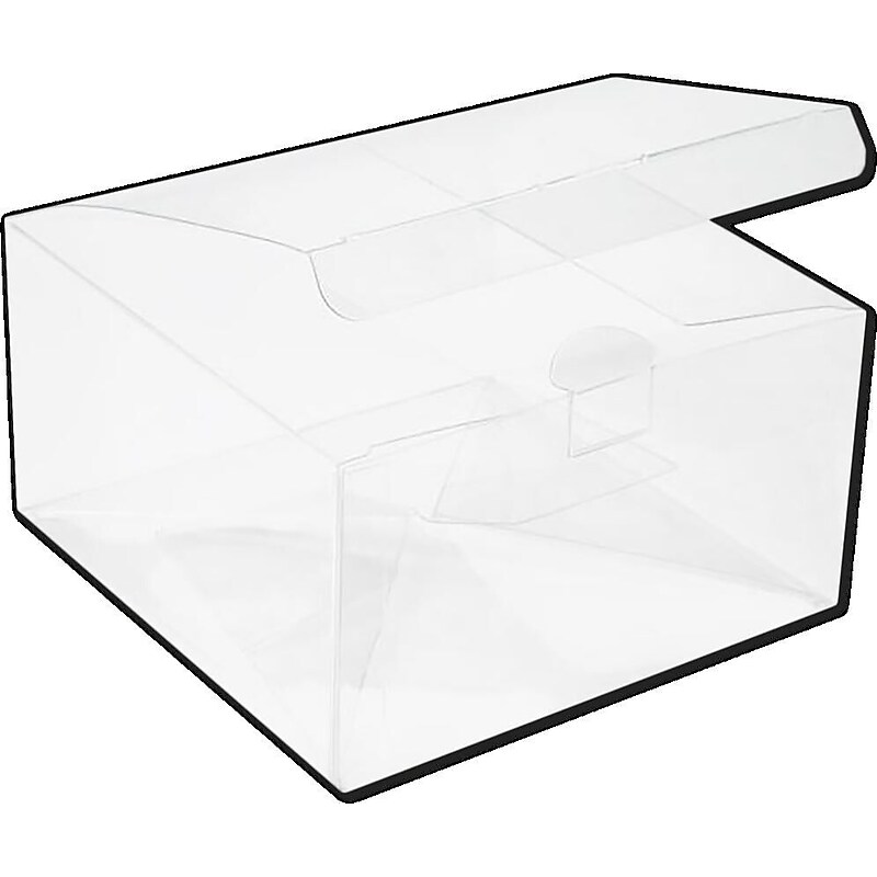 JAM Paper Pop & Lock Top Clear Gift Boxes, 5 3/8" x 5 3/8" x 3", 25/pack (CB-PLB201) image 1