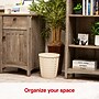 Staples Plastic Trash Can, 2.8 Gallon, Warm White (ST63897)~#|#~3A9BC2E3-6930-4318-B3DF4FB10F15281F_sc7