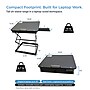 Uncaged Ergonomics CD4 16.25" x 12.25" Adjustable Standing Desk Converter for Laptops, Black (CD4-B)~#|#~3AAA0208-9641-4047-B8CA0E50582D2D40_sc7