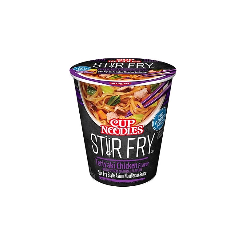Nissin Cup Noodle Stir Fry Teriyaki Chicken, 3 oz., 6/Carton (NIS42405) image 1