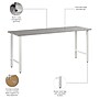 Bush Business Furniture Hustle 72"W Computer Desk with Metal Legs, Platinum Gray (HUD172PG)~#|#~3AB18D8B-F376-4105-9378F3D249EE46D2_sc7