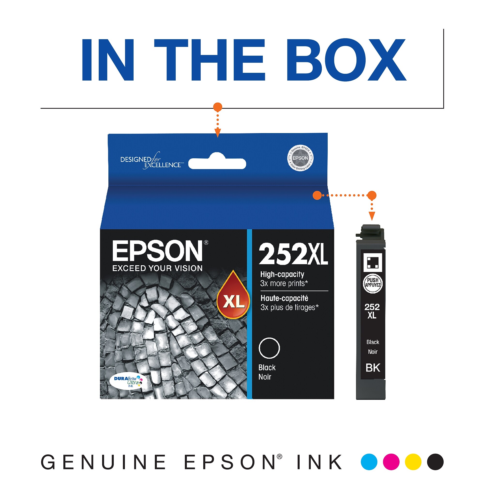 Epson T252 Black High Yield Ink Cartridge (T252XL120-S) Sansujyuku sansujyuku.com