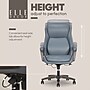 Elle Decor Rivendell AIR Lumbar Ergonomic Vegan Leather Swivel Executive Chair, Blue (60124-BLU)~#|#~3ABB5C35-66E3-4018-8E8E535375935491_sc7