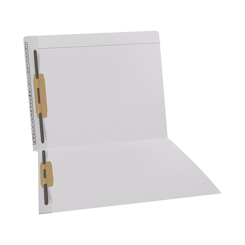 Medical Arts Press Kardex Match Reinforced End Tab File Folder, Straight Cut, Letter-Size, White, 50/Box (F1180-WHT) image 1