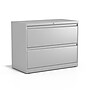 Staples 2-Drawer Lateral File Cabinet, Letter/Legal Size, Lockable, 28.15"H x 36"W x 18.62"D, Light Gray (60923/17452)~#|#~3ABE44D1-9256-452A-B3824F3D2459C4DB_sc7