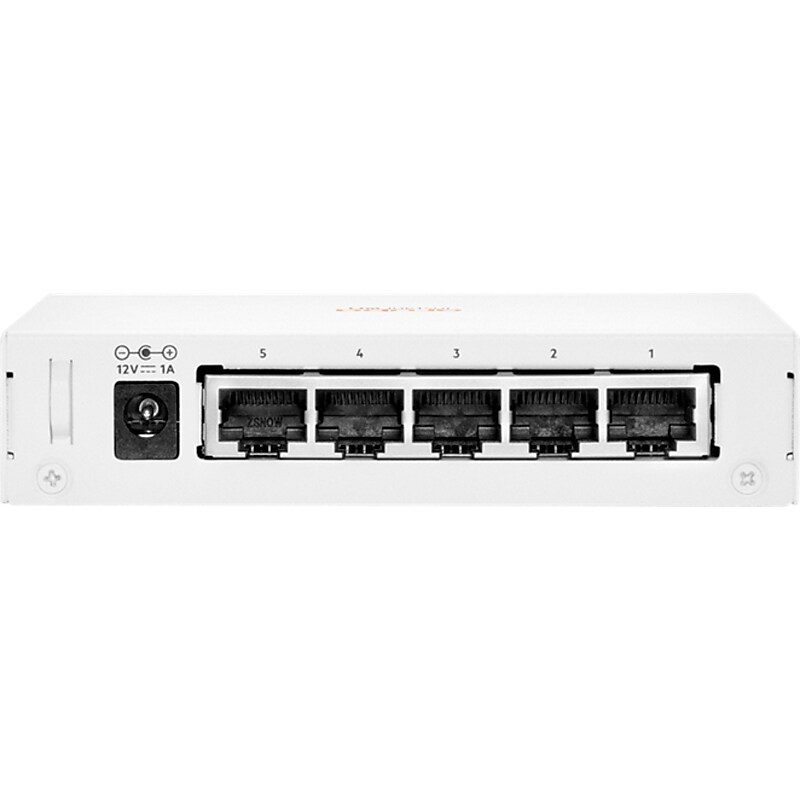 Aruba Instant On 1430 5-Port Gigabit Ethernet Unmanaged Switch, White (R8R44A#ABA) image 1