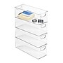 iDESIGN Stackable Plastic Storage Bin, 5" x 16"x 6", Clear, 4/Pack (28126M4)~#|#~3AC619BE-CEA5-49B9-82C73E3B181371D6_sc7