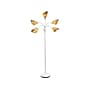 Simple Designs 67" White Metal Floor Lamp with 5 Adjustable Cone Shades (LF2006-GOW)~#|#~3AD00D88-2D90-449F-A605427843DC0DA0_sc7