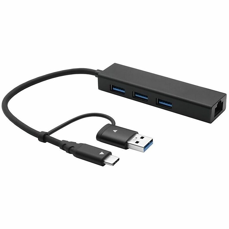 4XEM 3-Port USB-C & USB-A Hub, Black (4XUSBCAHUB3ATAA) image 1