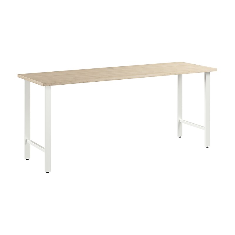 Bush Business Furniture Hustle 72"W Computer Desk with Metal Legs, Natural Elm (HUD172NE) image 1