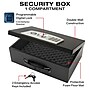 Excello Brands Steel Cash Box with Digital Combination and Key Lock, 1 Compartment, Black (CHBX-6108-DG)~#|#~3ADAF5B0-68DB-4628-9A1617AA2702CDEE_sc7