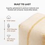 Anji Mountain Waterbury Beige Honey Mustard Fabric Square Pouf Ottoman (AMBPF114-1818)~#|#~3AE287F5-2BBD-46F9-B29709234AC1A25A_sc7