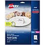Avery 2" x 3.5" White/Gold Matte Table Tent, Laser/Inkjet, 80 Cards/Pack (3328)~#|#~3AE4DC3F-5331-497C-A127C05BE88A40F3_sc7