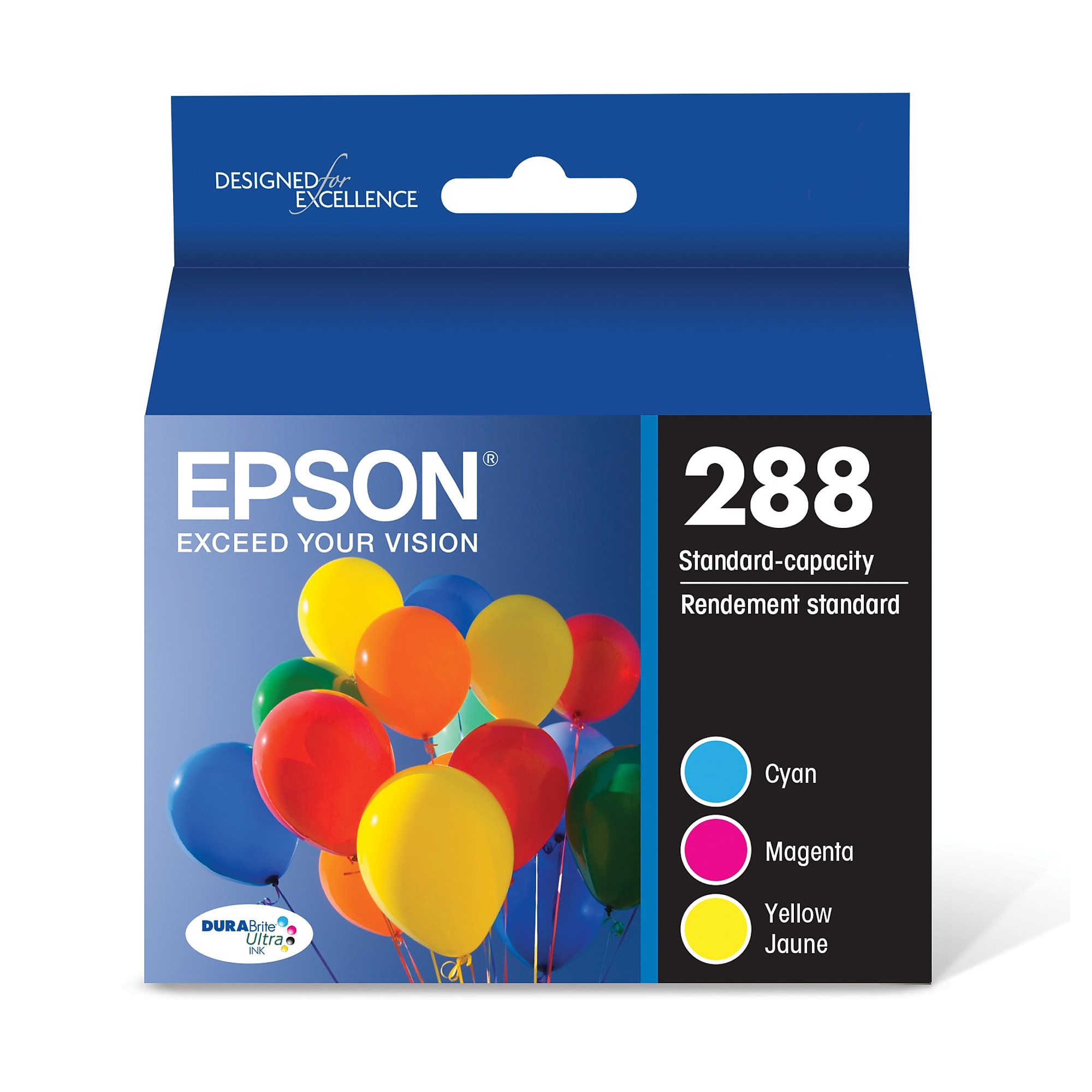 Epson T288 Cyan/Magenta/Yellow Standard Yield Ink Cartridge, 3/Pack   (T288520-S) Sansujyuku sansujyuku.com