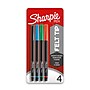 Sharpie Pen Felt Pens, Fine Point, 0.4 mm, Assorted Ink, 4 Pack (1924214/1742662)~#|#~3AEB2142-C7CB-4935-B77FBFF8DD508ED9_sc7