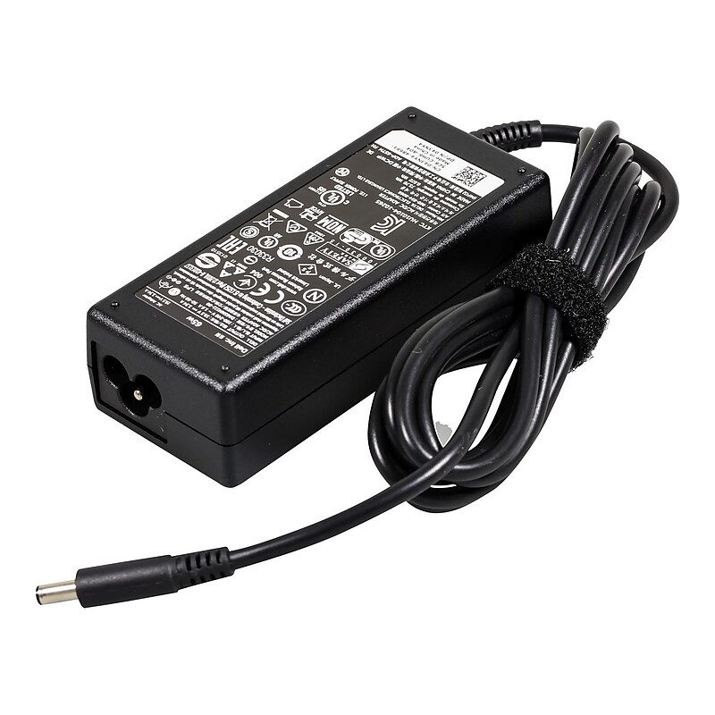 Dell 65W Slim AC Adapter for Dell Inspiron and OptiPlex Laptop, Black (43NY4) image 1