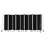 National Public Seating Robo Series 9-Panel Folding Mobile Room Divider, 72"H x 210"W, Black Fabric (RDG6-9PT10)~#|#~3AF7E353-960B-4E84-8E5AF3F9CECF1E6D_sc7