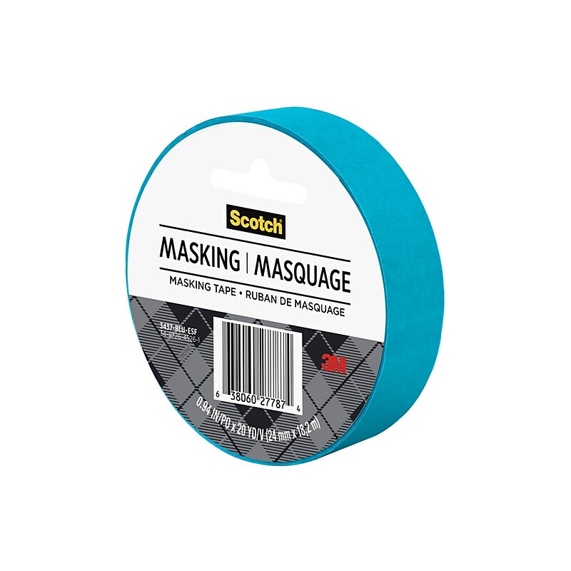 Scotch® Expressions Washi Tape, 0.94" x 20 yds., Blue (3437-BLU-ESF) image 1