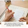 uni-ball ZENTO Retractable Gel Pen, Medium Point, 0.7mm, Black Ink, 4/Pack (70662)~#|#~3B0358BB-A4A5-43A8-AF5B21B7D08C873B_sc7