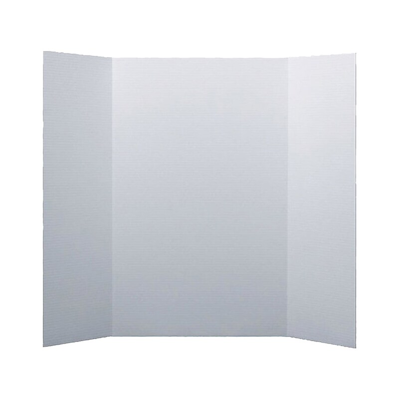 Flipside Corrugated Project Board, 15" x 20", White, 48/Carton (30012-48) image 1
