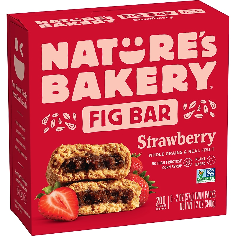 Nature's Bakery Strawberry Whole Wheat Fig Bar, 2 oz., 6 Bars/Box (BFB22019) image 1