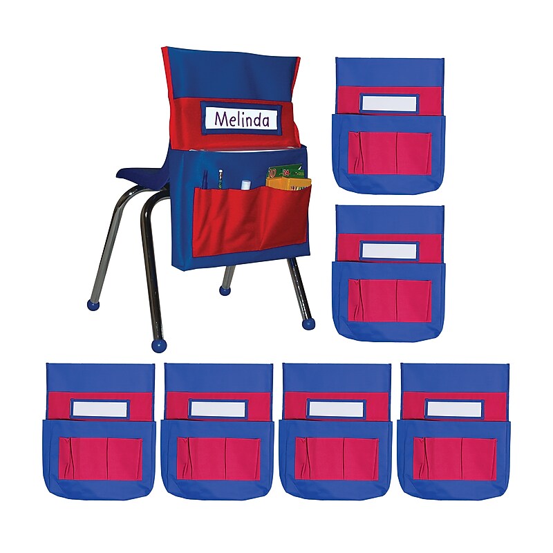 Carson Dellosa Education Red and Blue Chairback Buddy, 6/Pack image 1