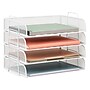 Mind Reader Metal Side Loading Stackable Letter Tray, White (DSTACK4-WHT)~#|#~3B0C421E-E5CB-43F5-94D4B49EE0DBE266_sc7