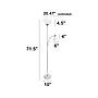 Creekwood Home Essentix 71.5" Silver Metal Floor Lamp with Round Shades (CWF-3000-SL)~#|#~3B11F342-9715-47C7-9F7F86394EF022A4_sc7